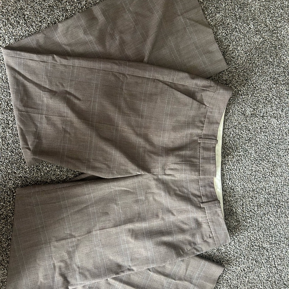 The Limited Gray Plaid Dress Pants